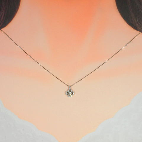 Pt950 ダイアモンド ネックレス 《4月誕生石》