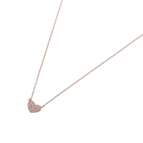 K10PG ダイアモンド ネックレス 《4月誕生石》