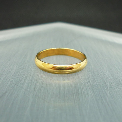 K18 甲丸(3.3mm) リング
