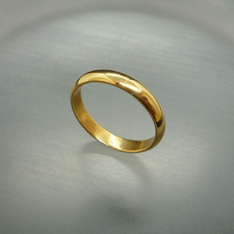 K18 甲丸(3.3mm) リング