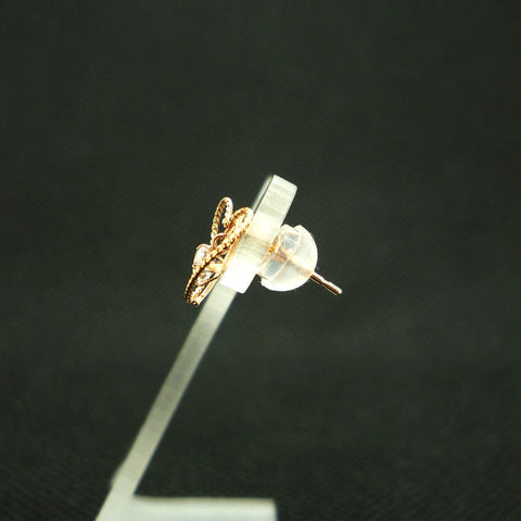 K10PG キュービックジルコニア(CZ) ハート ピアス