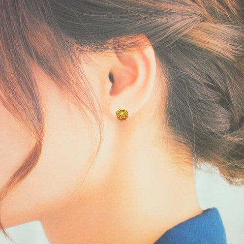 K18 オパール ピアス 《10月誕生石》