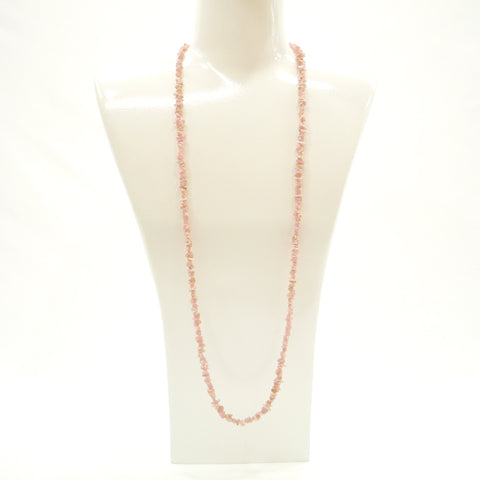 ロードクロサイト(インカローズ) ロングネックレス