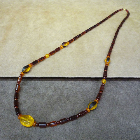 琥珀(こはく・アンバー) ロングネックレス