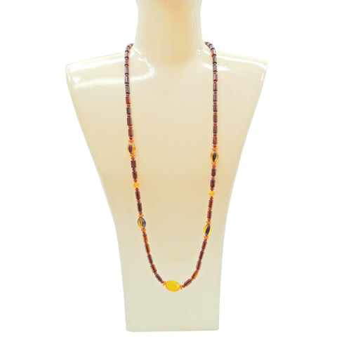 琥珀(こはく・アンバー) ロングネックレス