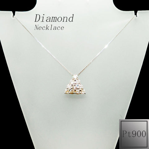 Pt900 ダイアモンド ネックレス 《4月誕生石》