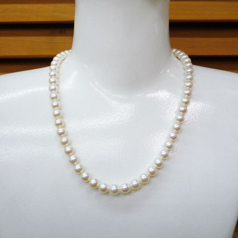 パール(真珠) ネックレス(連組)・イアリングセット