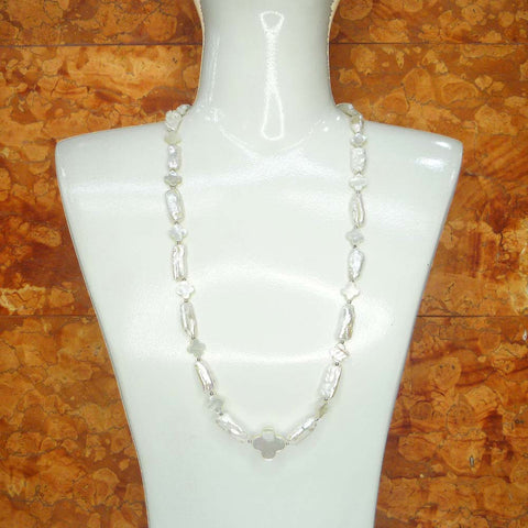 淡水パール・シェル ネックレス