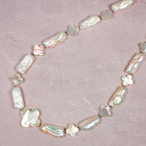 淡水パール・シェル ネックレス