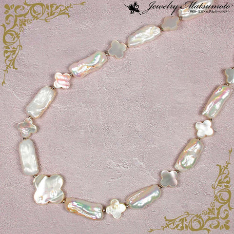 淡水パール・シェル ネックレス