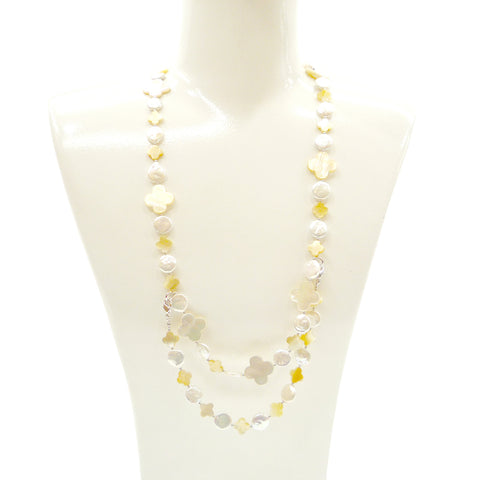 淡水パール・シェル 2wayネックレス