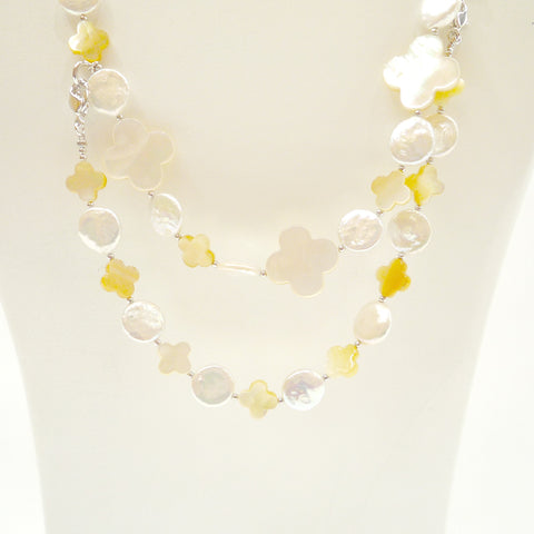 淡水パール・シェル 2wayネックレス