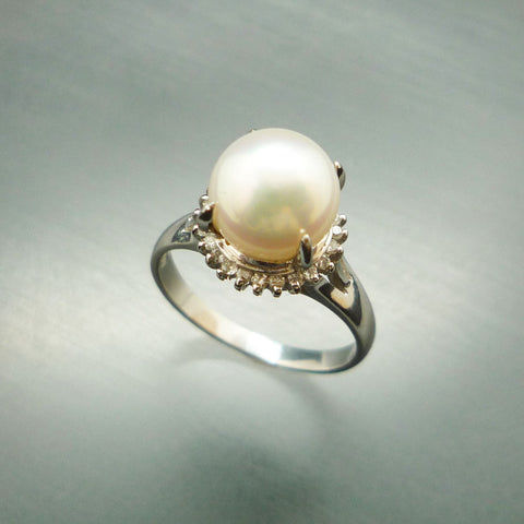 Pt900 パール(真珠/8.3mm) リング