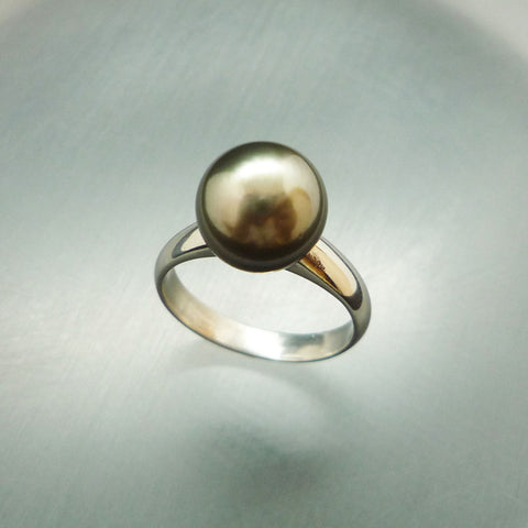 Pt900 南洋パール(真珠/9.7mm) リング