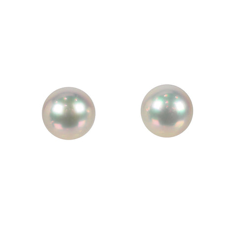 K18WG パール(真珠/約13.8mm) ピアス 《6月誕生石》