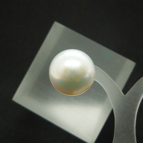 K18WG パール(真珠/約13.8mm) ピアス 《6月誕生石》