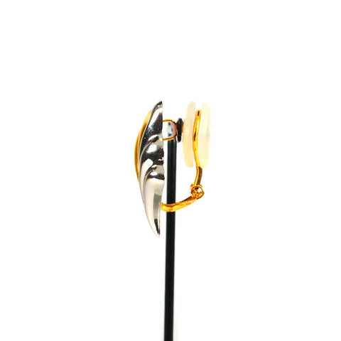 Pt900/K18 ハート イヤリング