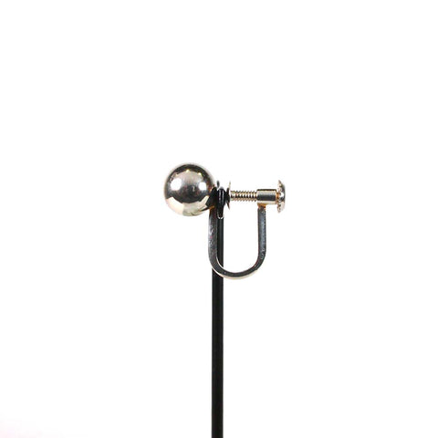 Pt900 丸玉(6.0mm) イヤリング