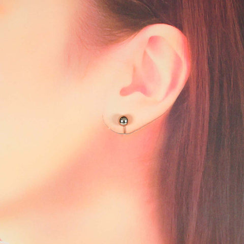 Pt900 丸玉(6.0mm) イヤリング