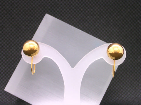 K18 丸玉(7.0mm) イヤリング