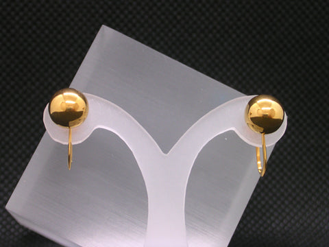 K18 丸玉(7.0mm) イヤリング