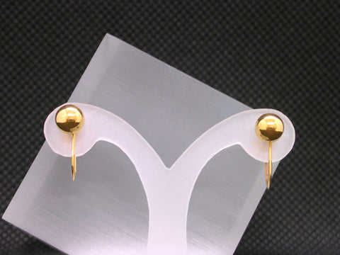K18 丸玉(5.0mm) イヤリング