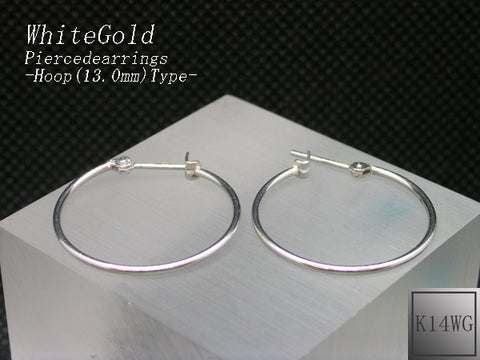 K14WG フープピアス 直径20.0mm