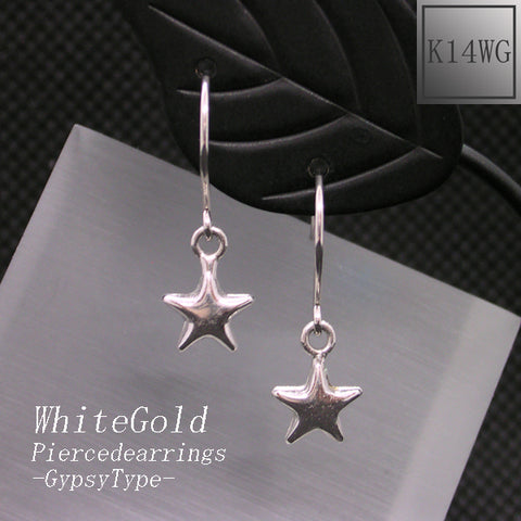 K14WG ☆(ほし) フックピアス