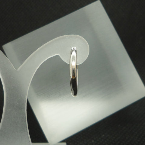 Pt900 フープピアス 直径15.0mm