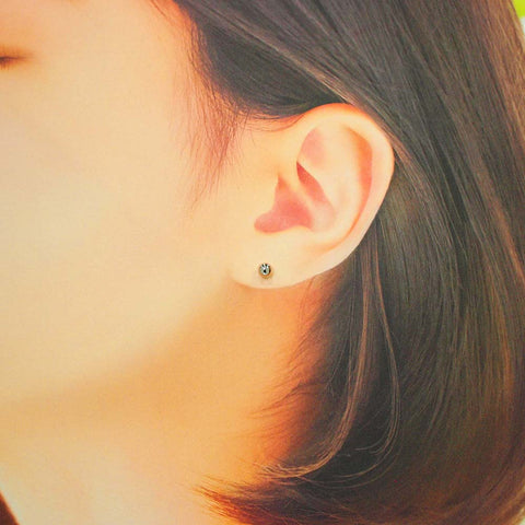 K14WG 丸玉(4.0mm) ピアス