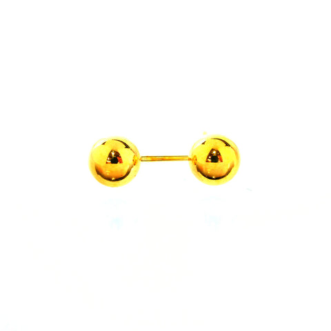 K18 丸玉(5.0mm) ピアス