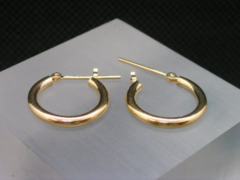 K18 フープピアス 直径15.0mm