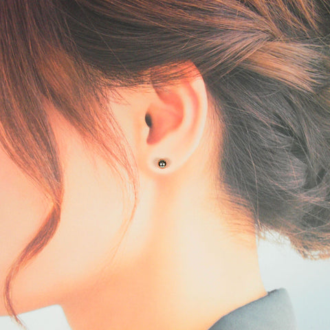 K14WG 丸玉(5.0mm) ピアス