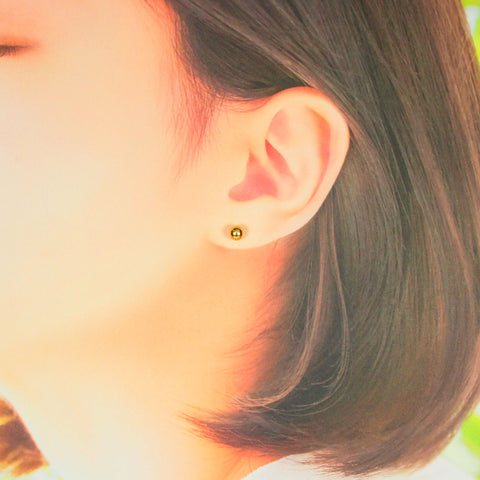 K18 丸玉(5.0mm) ピアス