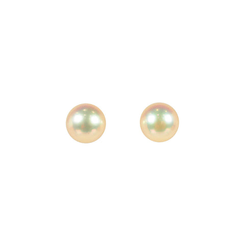 K18WG パール(真珠/8.0mm) ピアス 《6月誕生石》