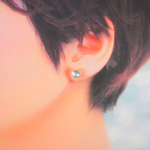 K18WG パール(真珠/8.0mm) ピアス 《6月誕生石》