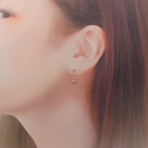 K10　キュービックジルコニア(CZ)　ピアス