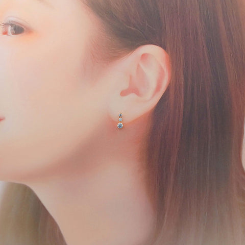 K10　キュービックジルコニア(CZ)　ピアス