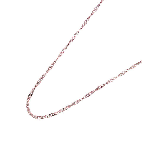 K18WG　地金チェーン