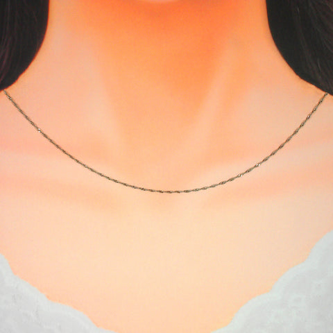 K18WG　地金チェーン