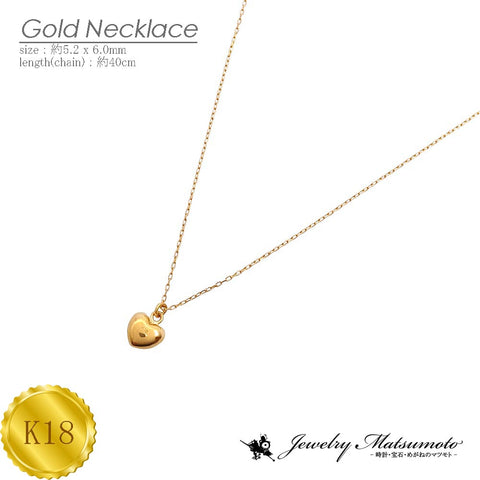 K18　ハート　ネックレス