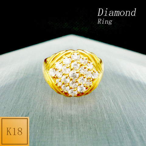 K18　ダイアモンド　リング