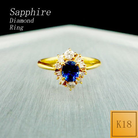 K18 サファイア リング 《9月誕生石》 – jewelry-matsumoto