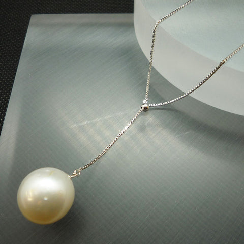 K18WG　パール(真珠)　ネックレス　《6月誕生石》