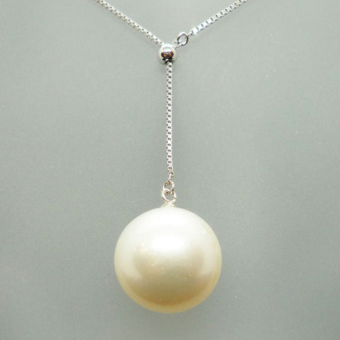 K18WG　パール(真珠)　ネックレス　《6月誕生石》